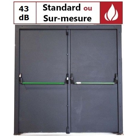 Porte Acoustique 2 vantaux 43 dB